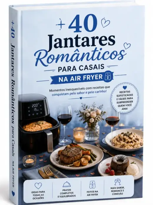 40 jantares românticos para casais na air fryer