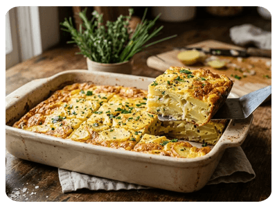 TORTA DE OVO COM LEGUMES