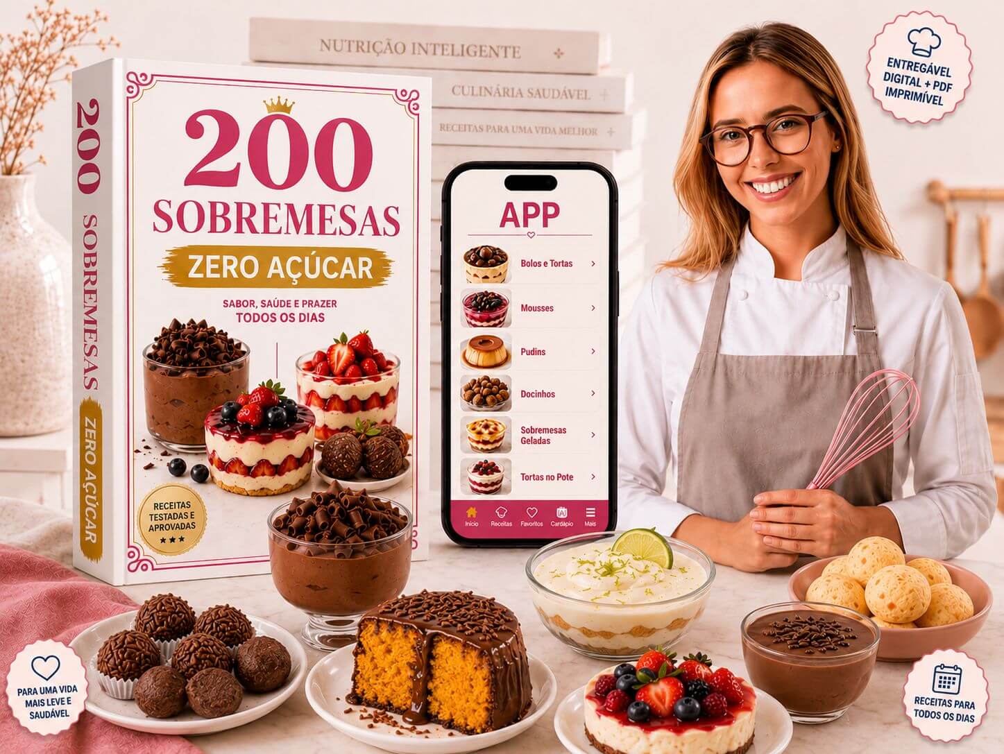 200 Sobremesas Zero Açúcar
