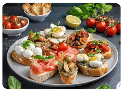 TÁBUA DE BRUSCHETTAS